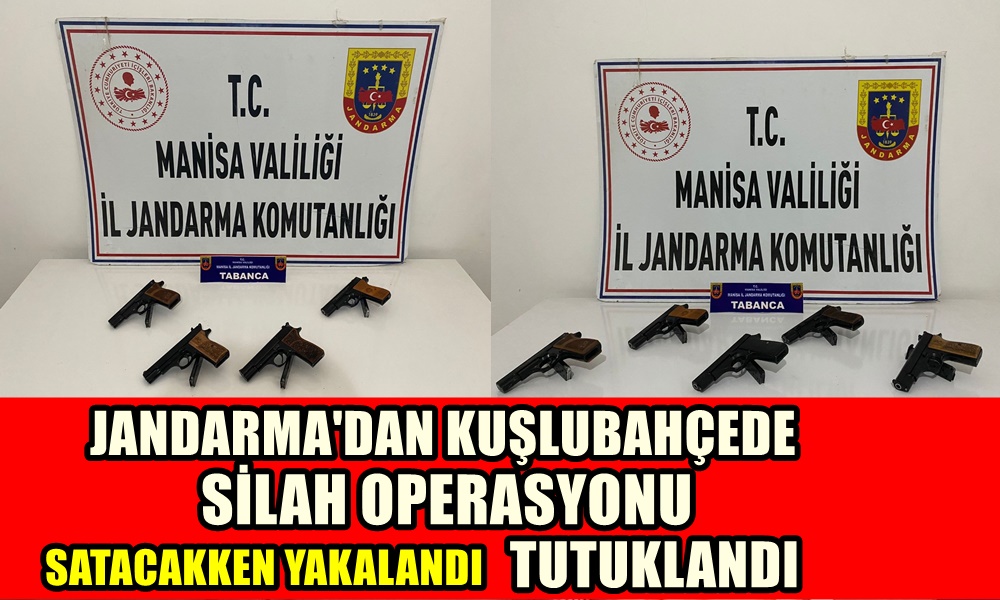 Manisa'da 9 tabancayla yakalanan kişi tutuklandı